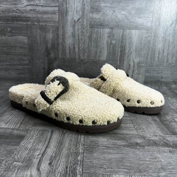 Blowfish Malibu Skylar Women's size 7 Fleeced Ivory Mules - Picture 5 of 8